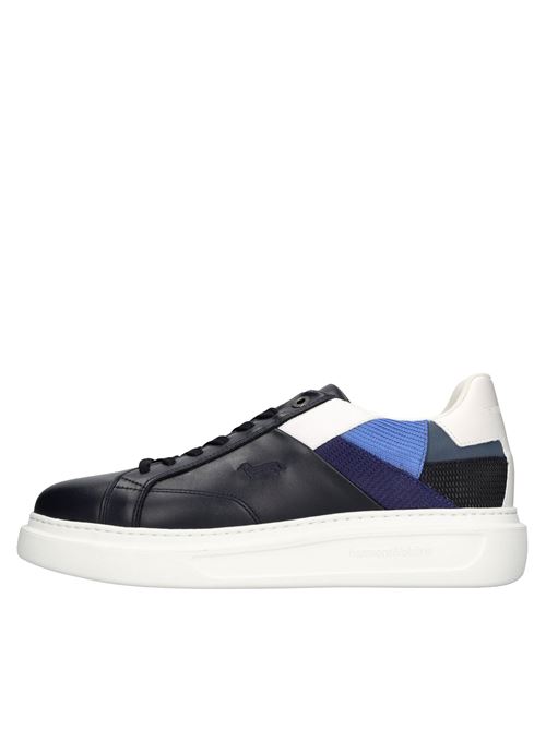 Sneakers in pelle e tessuto HARMONT & BLAINE | EFM241.020.6100BLU-BIANCO-NERO